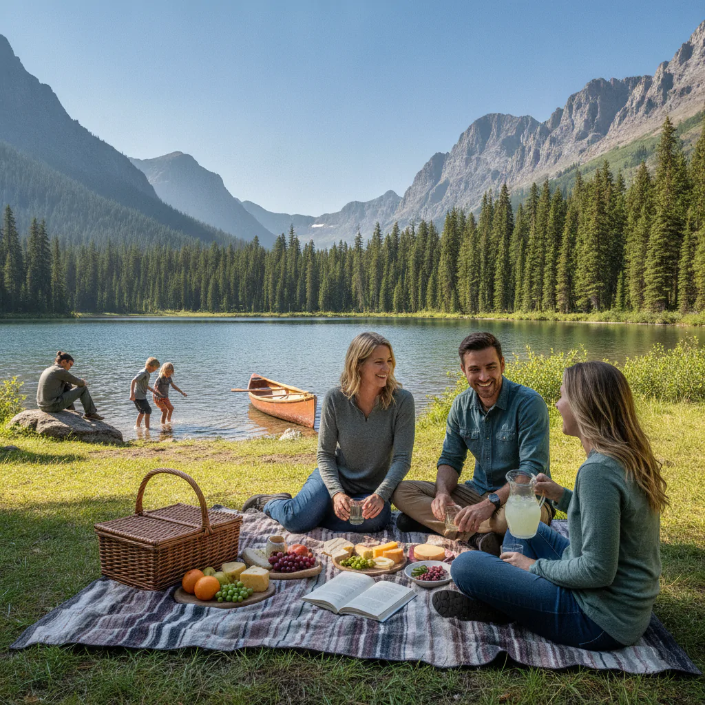 Пикник на берегу священного озера