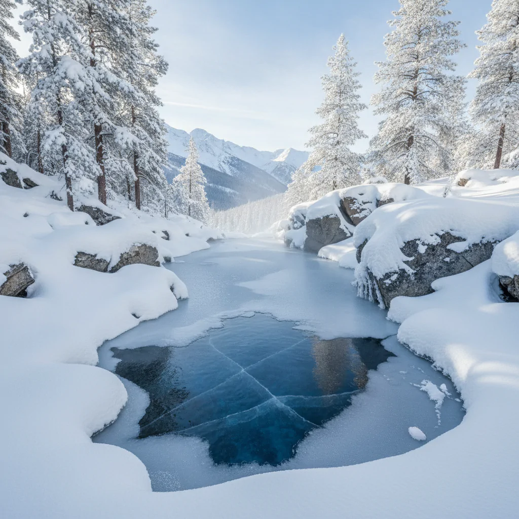 Купель с ледяной водой